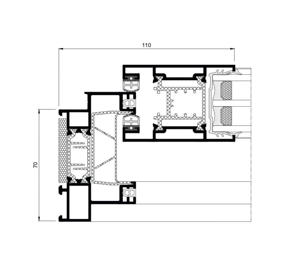 Напречно сечение 4900 Slidign HI Section